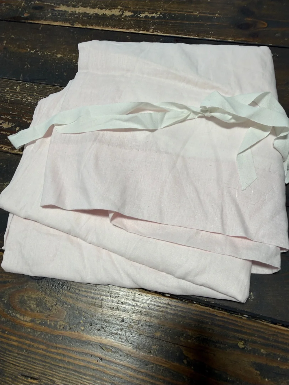 1 European Linen Curtain/ Rose Quartz / 48x96